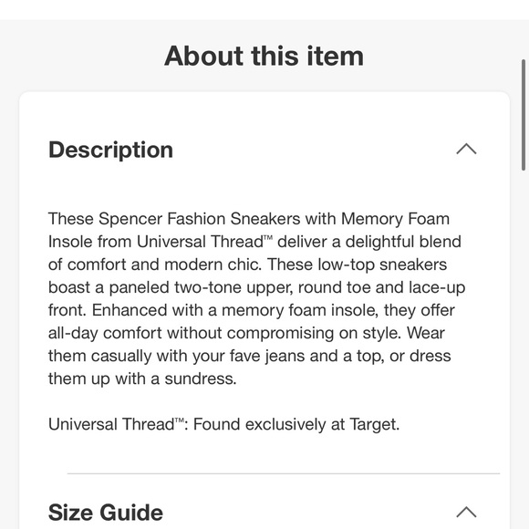 Target Women's 8.5 Spencer Silver Metallic Fashion Sneakers‎ Sporty Memory Foam - Picture 12 of 13